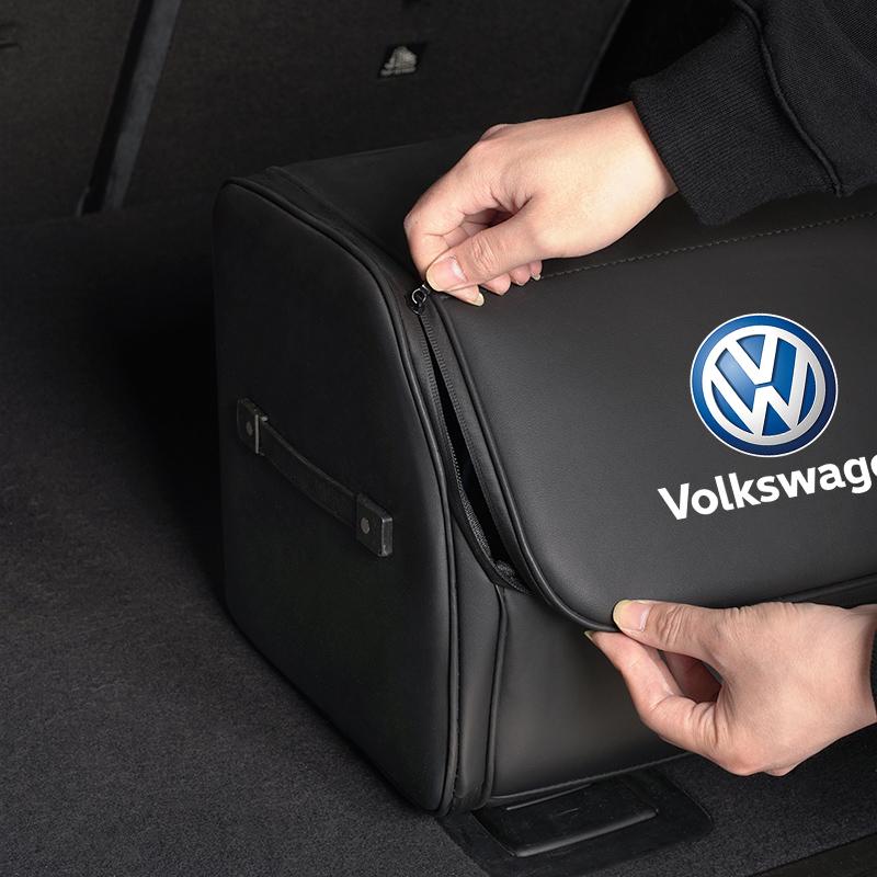 Car Storage Box Multi Mesh Suitcase Trunk Organizer Bag For VW Golf Polo Tiguan Touran Jetta Passat CC T5 GTI Arteon Transporter zq9