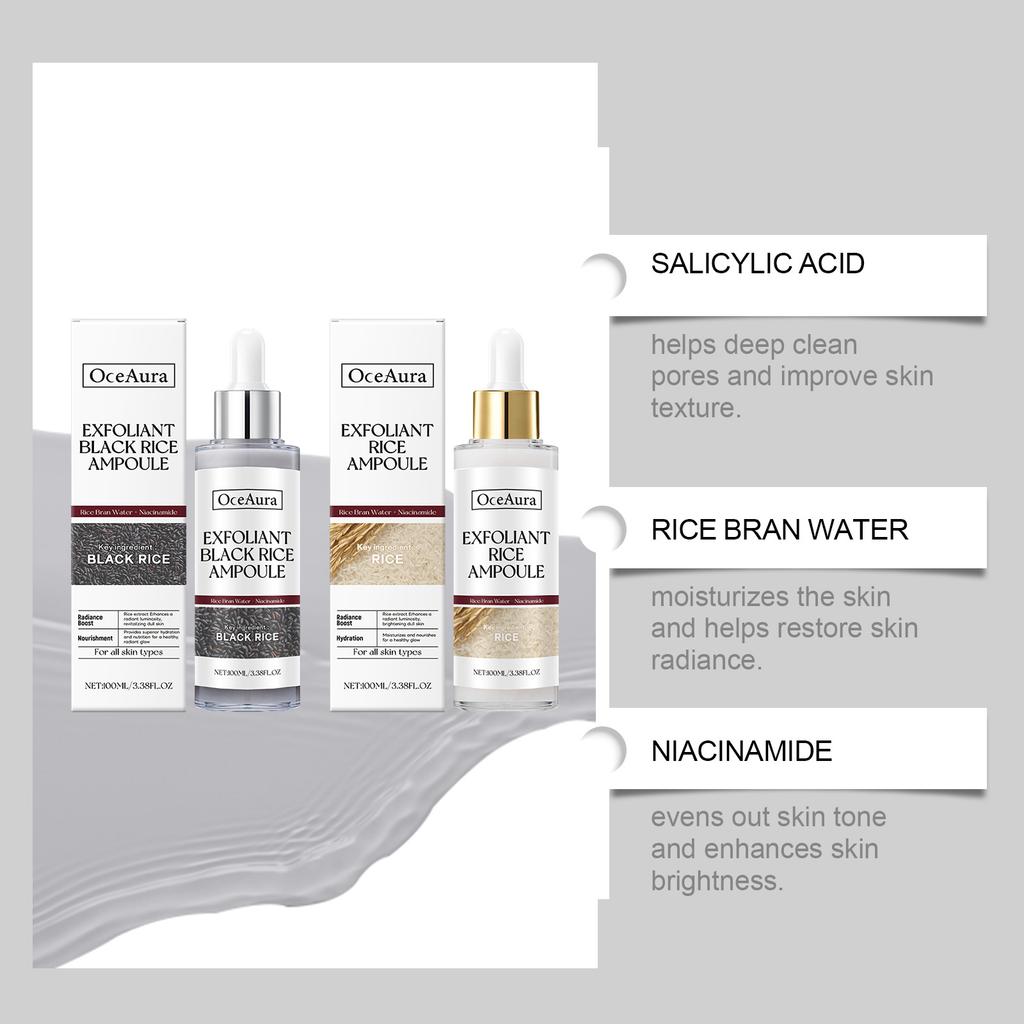 Rice Exfoliating Liquid Softens Skin Removes Dead Cells Facial Essence Treatment