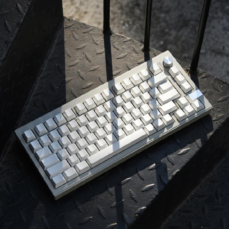 137 Tasten Kappen Cherry Profil PBT Minimalistisch Weiße Tastenkappen für Mechanische Tastatur Minimalistische Leere Tastenkappen