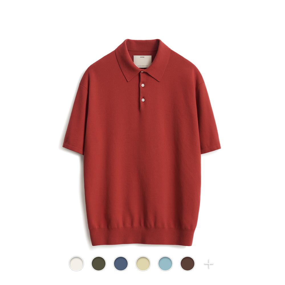 Poteoli Short Sleeve Comfort Polo Knit - 20 Colors