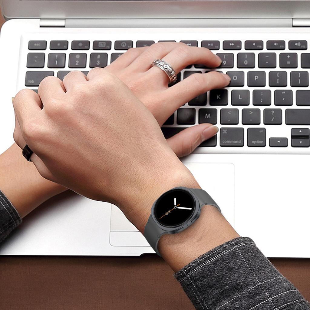 Original Strap For Samsung Galaxy Watch 8 40mm/44mm Silicone Smart Watch Sport Bracelet Correa Galaxy Watch8 Classic 46mm Band