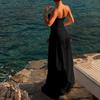 European and American Summer Beach Style Strapless Hollow Dress for Women's Wear