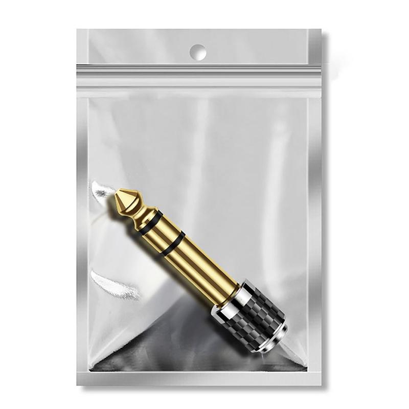 Stereo-Kopfhöreranschluss Vergoldeter Adapter 6,35 mm Stecker auf 3,5 mm Buchse Audioadapter für High-Fidelity-Konverter