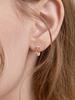 Rosemont Silver One-Touch Earrings Rhythm Ra26A50A