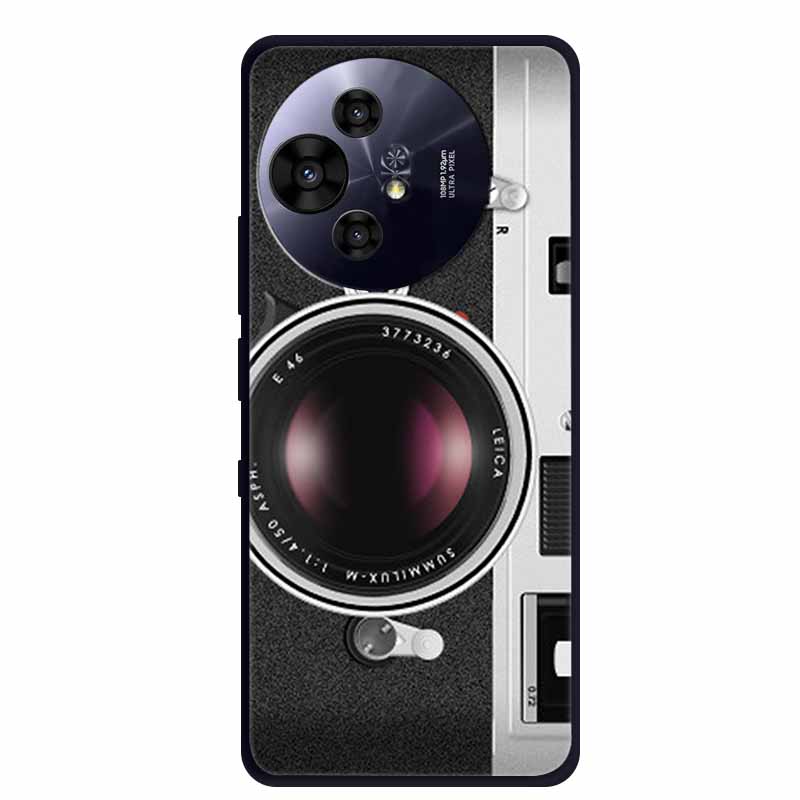 For TCL 50 Pro NxtPaper 5G Case Black Silicone Cover for 50 Pro NxtPaper Protective Shell Coque for TCL 50 NxtPaper 5G TPU Cases