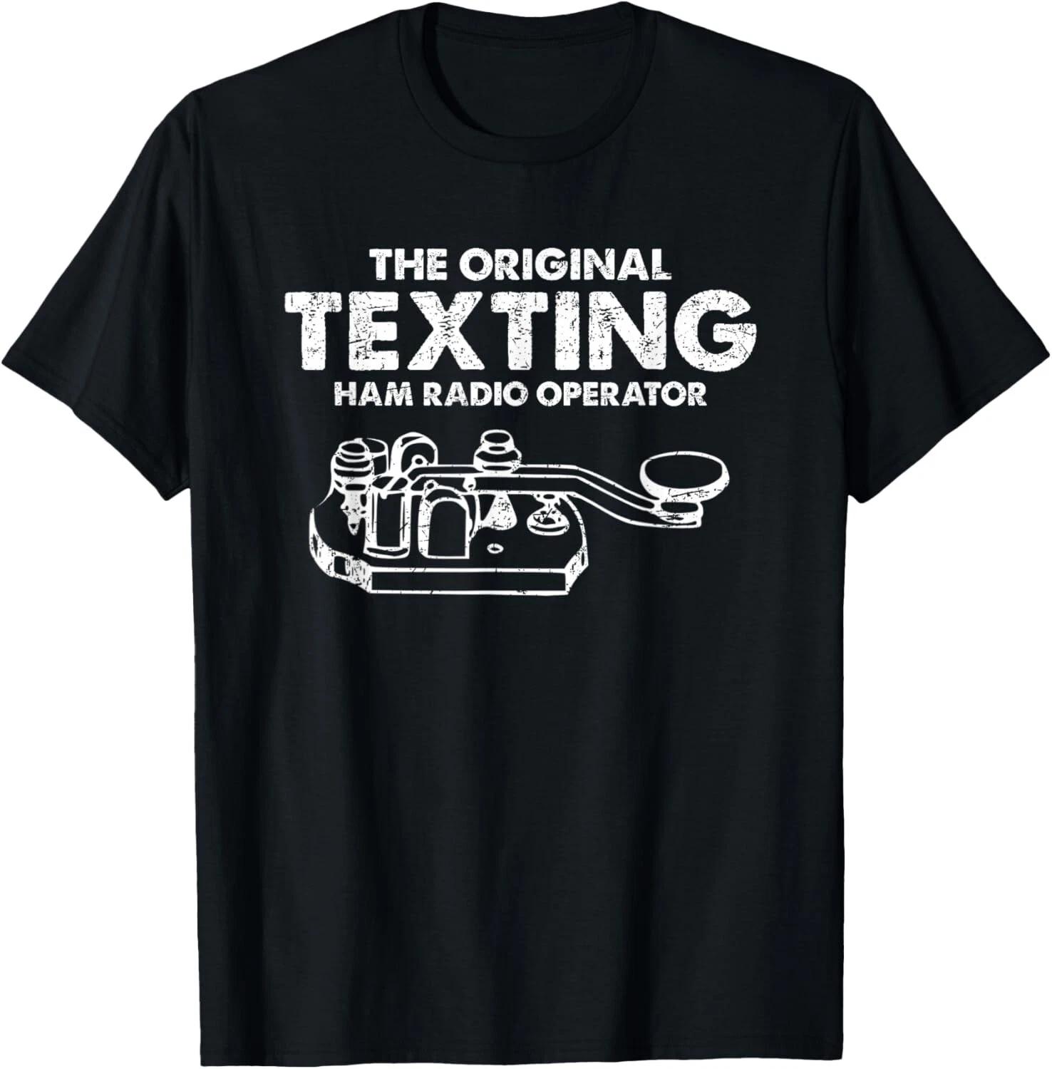 

Morse Code Keyer Original Texting Ham Radio Tee Gift Unisex T-Shirt S