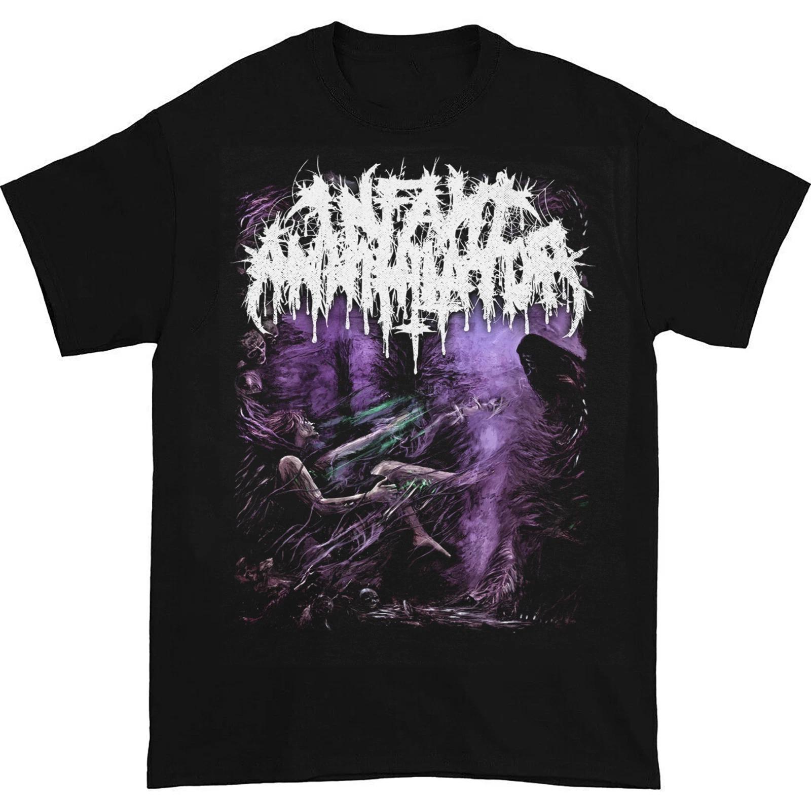 

Infant Annihilator Музыкальная группа Любитель музыки Хлопок Черная футболка Летняя Хлопок Мужская Женская Топ Футболка Короткий рукав Уличный Стиль Повседневный Модный S