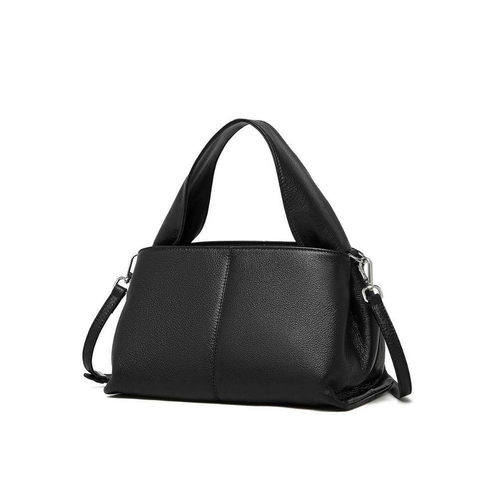 Textured Hand-held Large Bag Cowhide Shoulder Armpit Bag New Leather Messenger Women's Bag
