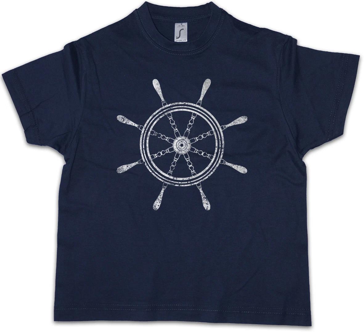 NAUTICAL WHEEL I Kids Boys kids boys T-Shirt Tattoo Anchor Star Sailor Ship Ship s wheel 110