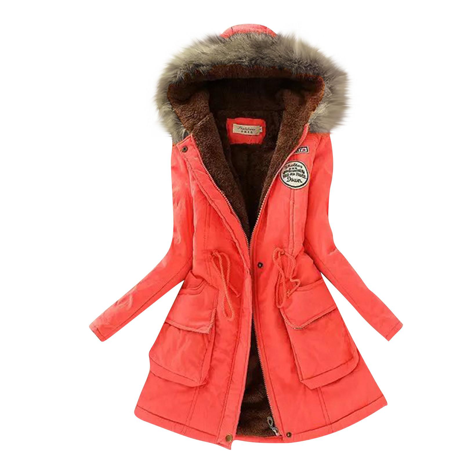 

Женская модная однотонная осенне-зимняя хлопковая куртка с капюшоном и шнурком XXL