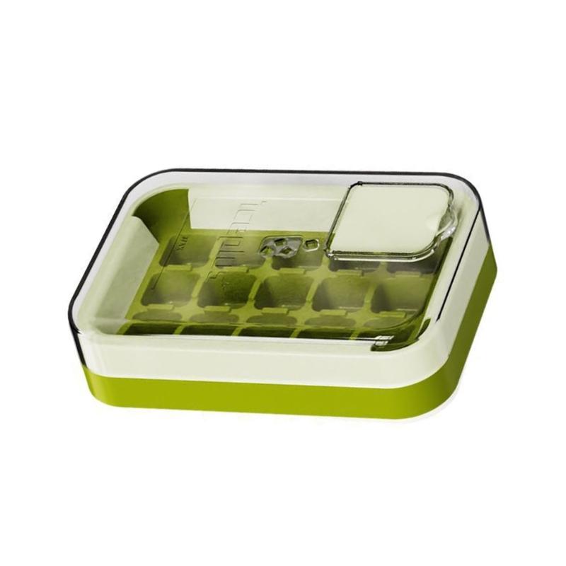 Multipurpose Ice Cubes Tray Food Grade Silicone Freezer Mold Leakproofs Lid Quick Removal For Freezing Ice Making