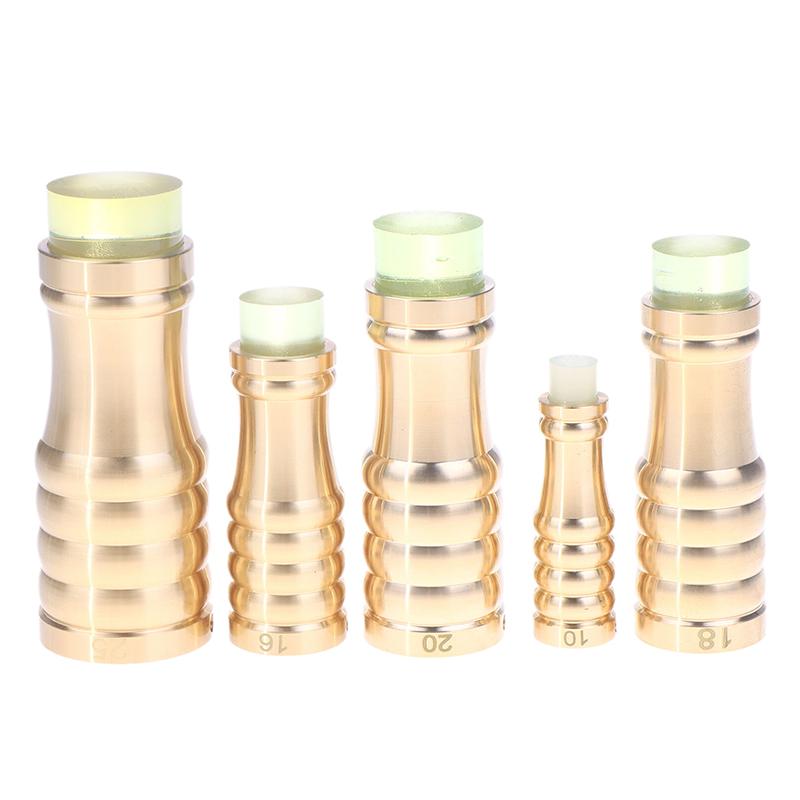 1ks 10/16/18/20/25 Mosazná koncovka hole s protiskluzovou gumovou podložkou pro turistickou hůl, nohu židle, náhrada nožiček