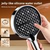 New 15CM Shower Head High Pressure Large Panel Bathing Showerhead Adjustable Spray 7 Modes Shower Nozzle For Hard Water