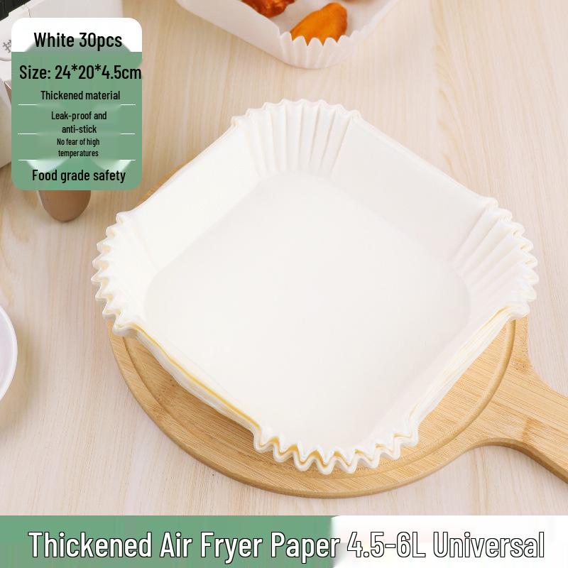 Air Fryer Non-Stick Oil-Absorbing Baking Paper Cups, 40g Silicone, Food-Grade, Round, 40-Pack