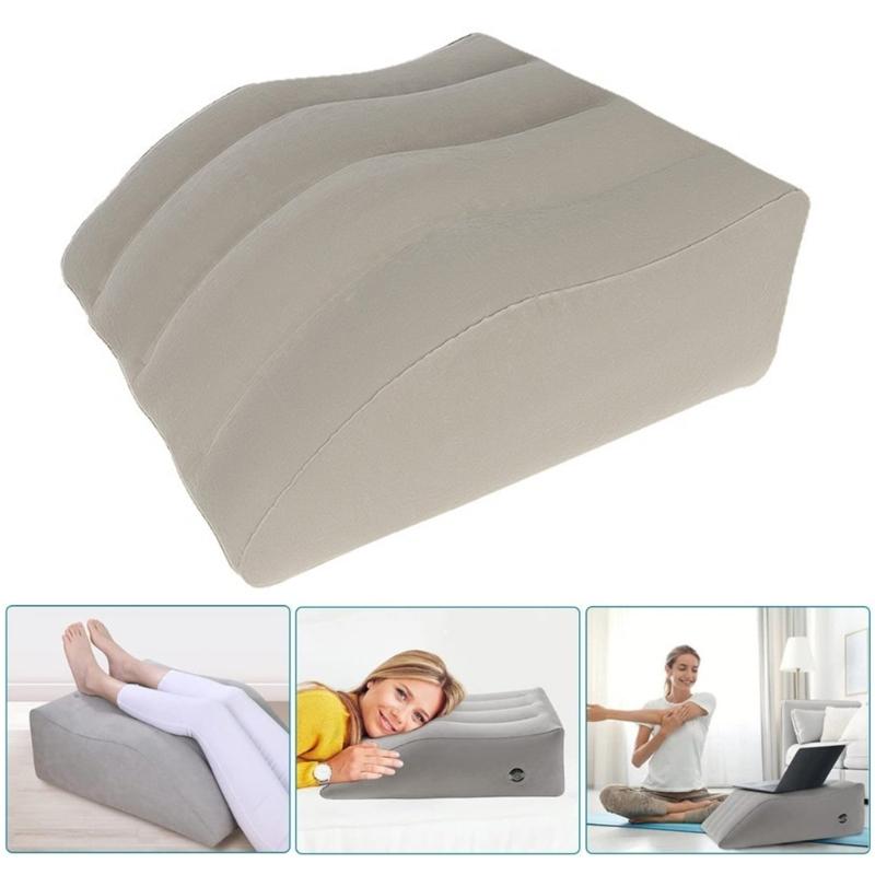 Light Weight Leg Elevating Cushions Inflatable Wedge Pillow For Swelling Relief During Travel Office Home