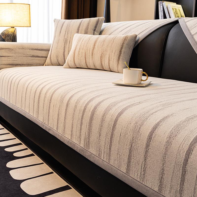 Four Season Universal Sofa Cushion Simple Light Luxurious High-end Soft  Anti Slip Sitting Cushion 2025 New Sofa Cover Cloth