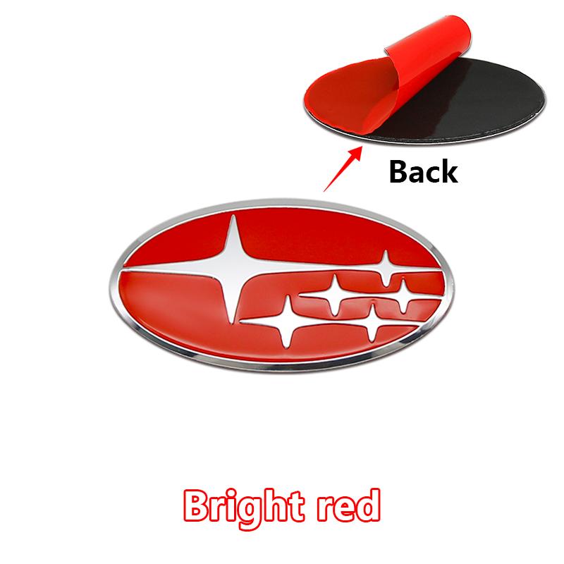 For Subaru Forester Outback Legacy Impreza STI BRZ Auto Accessories 58mm Aluminium Car Steering Wheel Center Emblem Badge Decal wr3