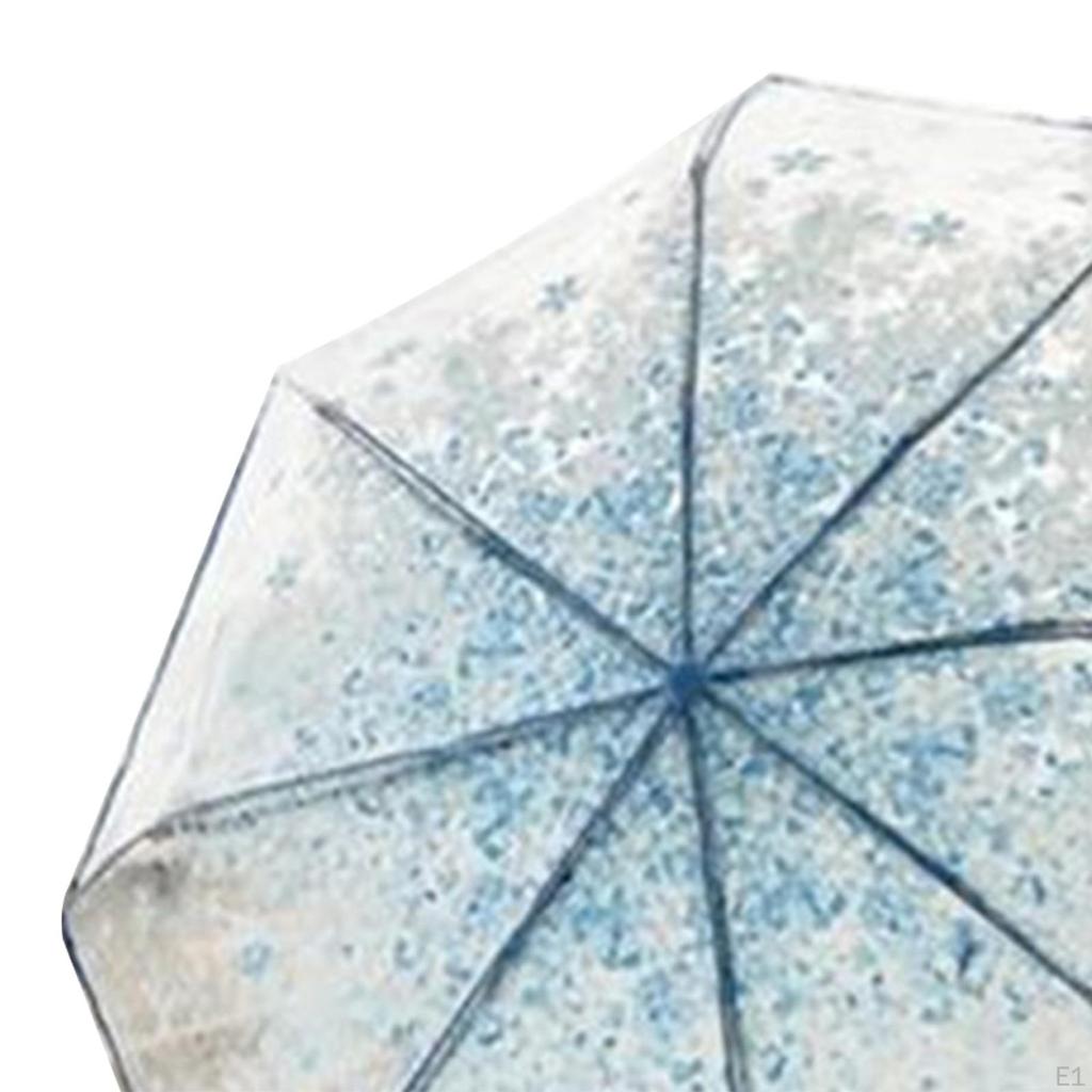 Clear Bladder Screen, Transparent Umbrella, Sweet, Light Women's Dome Foldable Umbrella for