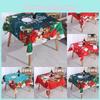 Stylish Polyester Christmas Table Cloths Featuring Bright Colors And Oil-proof Design