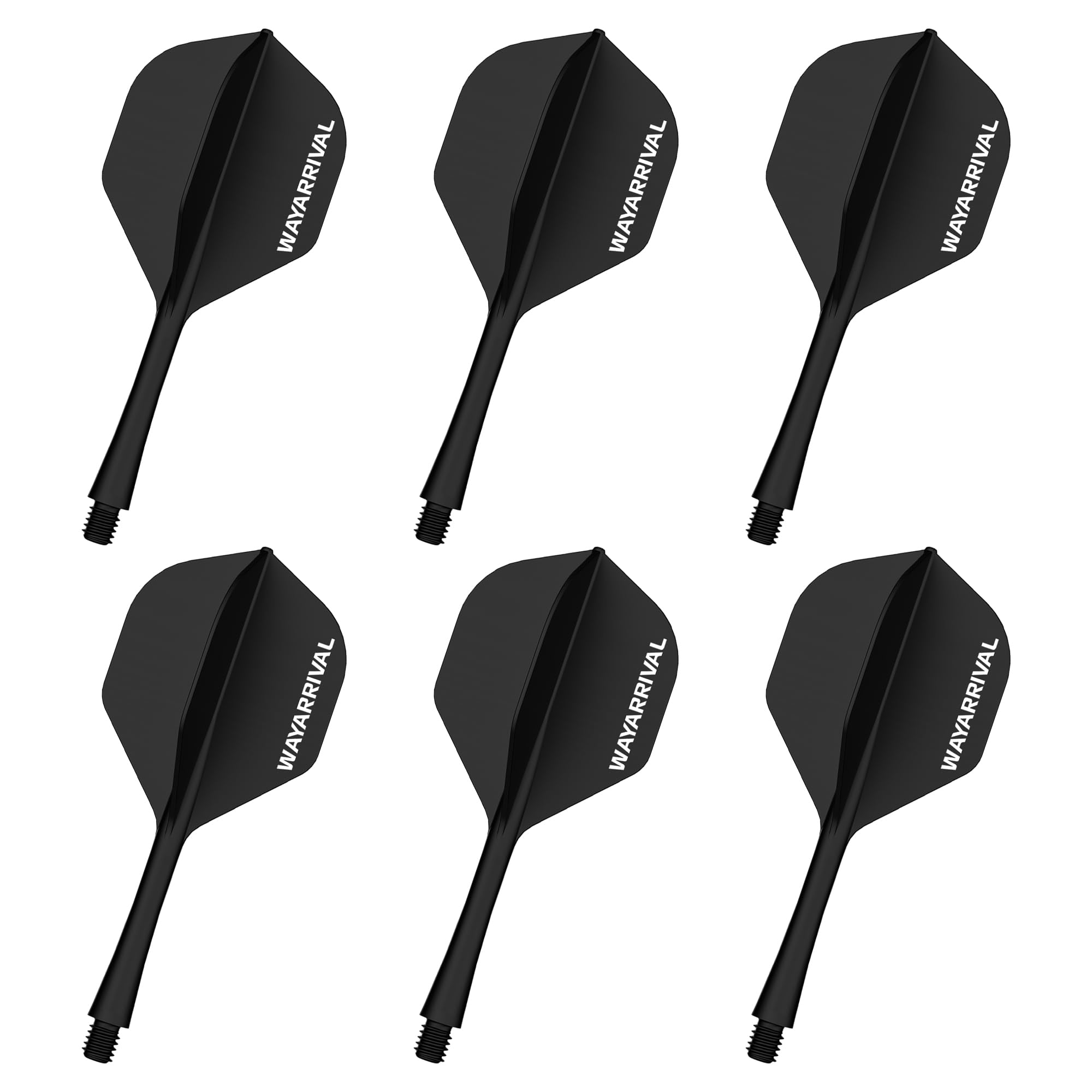 

WayArrival darts flights shafts integrated set of 6 2BA standard durable precision molded 90 degree hold anti-loosening screws for beginners practice чёрный