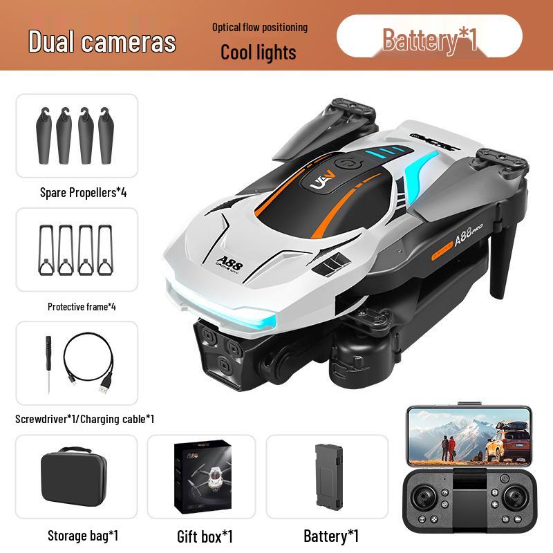 A88 Drone: 8K HD Aerial Photography, Optical Flow, Triple-Camera, Remote-Controlled Aircraft Toy