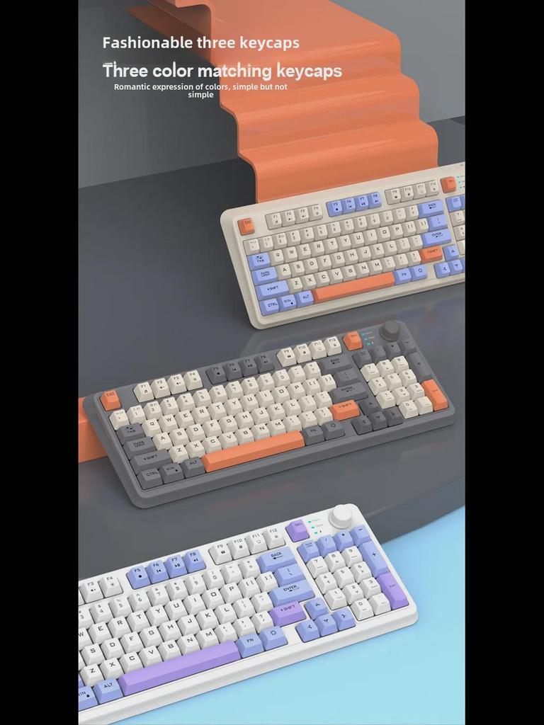 Xuan Yinhu K94 Dual-Mode Wireless Bluetooth Mechanical Rainbow Gaming Keyboard