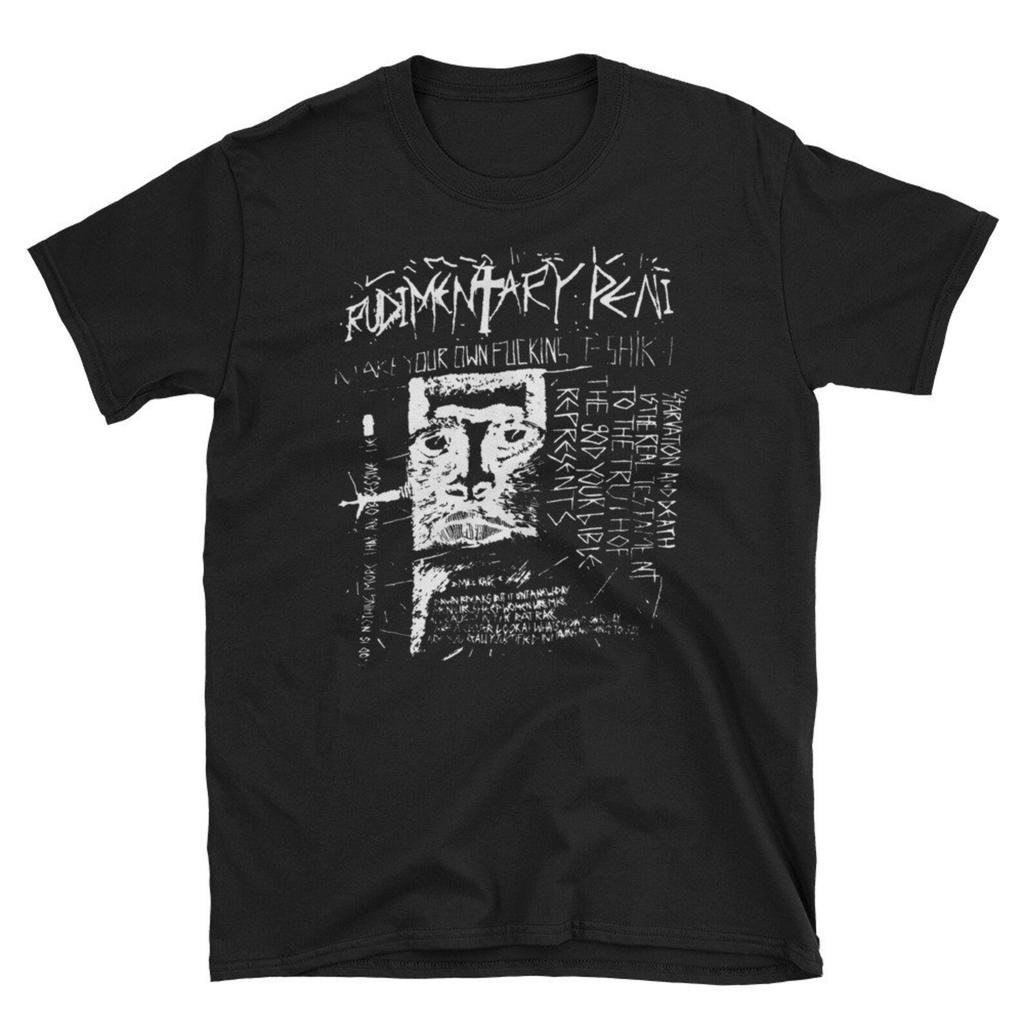 Rudimentary Peni T Shirt, Crass, The Mob, Flux of Pink Indians, Discharge, Anarcho Punk, Deathrock, Post Punk,