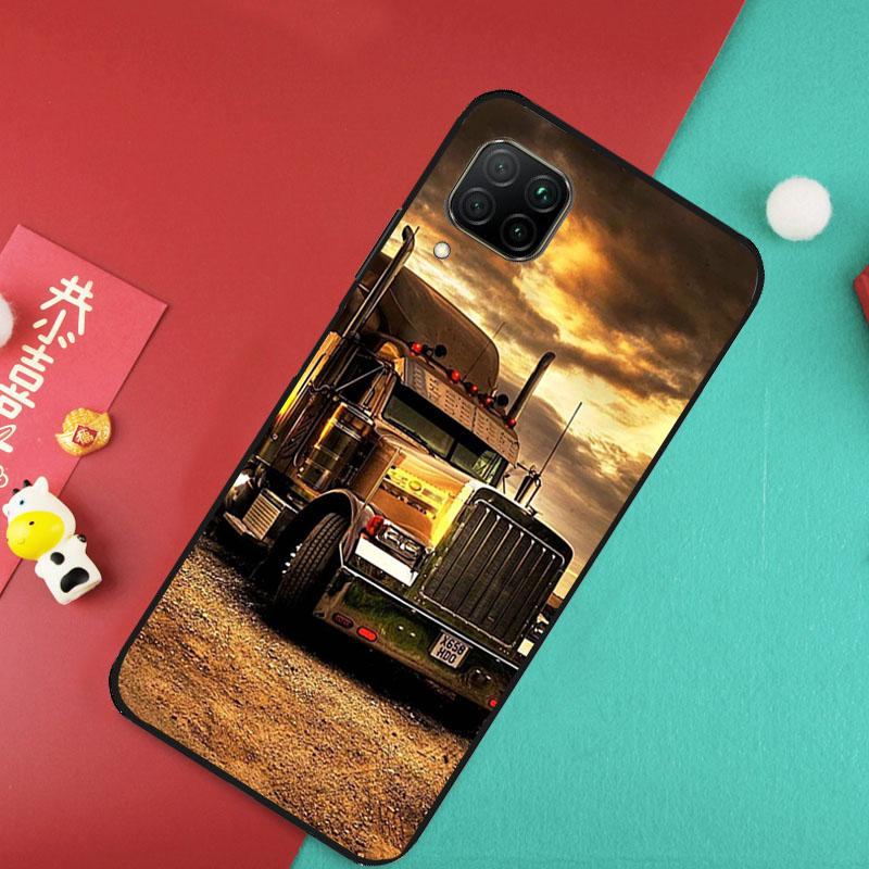 Cool Heavy Truck Car For Huawei Nova 12S 9 10 SE 7i 8i 11i 12i Y60 Y61 Y70 Y72 Y73 Y90 Y91 P20 P30 P40 Lite Case
