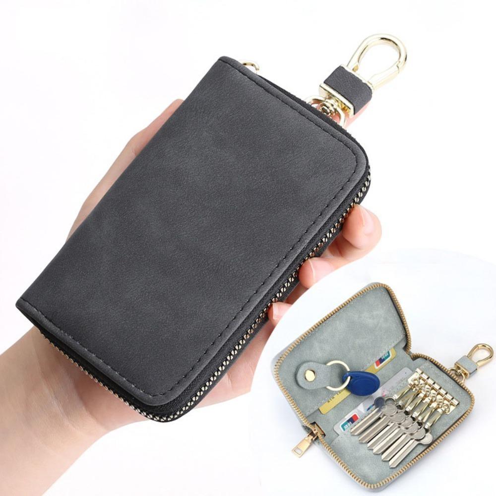 

Прочный держатель для ключей горничной, брелок, органайзер для ключей от машины, многофункциональный брелок-кошелек, сумка для карточек чёрный