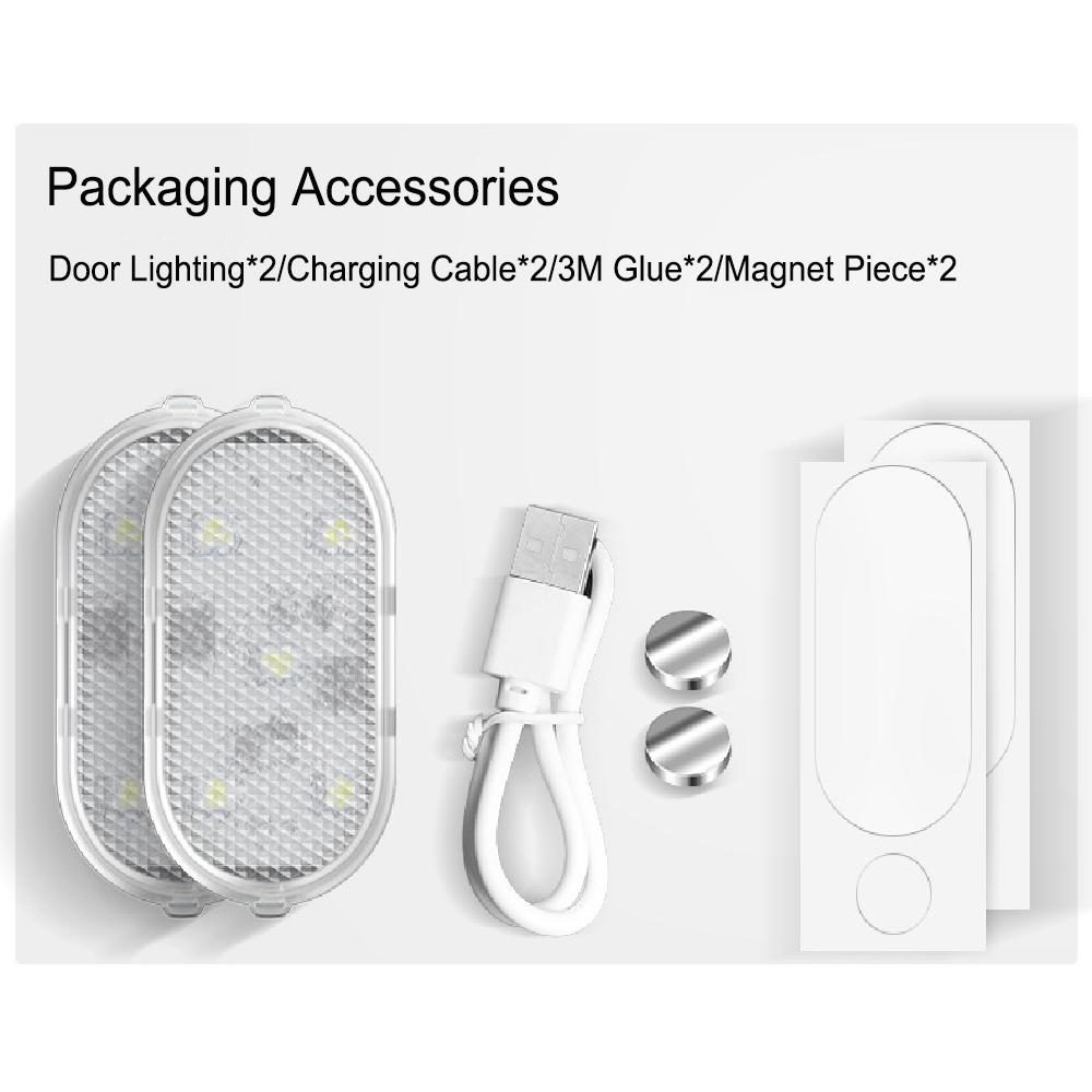 TIMOTRAS Car welcome lights Car Magnetic Control Door Lighting Charging Atmosphere Lamps