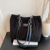 Elegant Handbag for Women | Chain Shoulder Strap,Daily Commuting Zip Closure, Solid Color Tote Bag