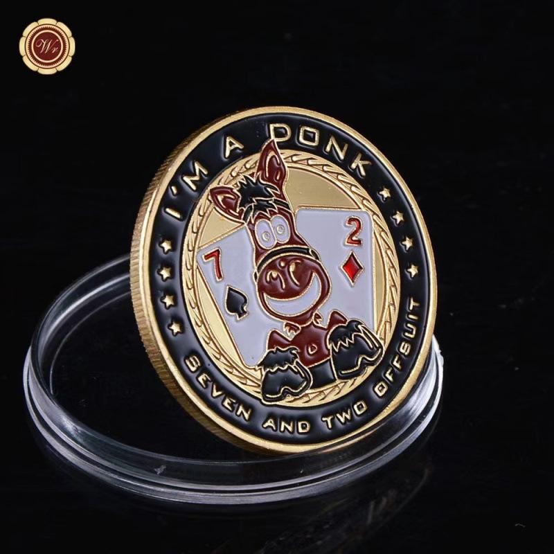 Texas Hold'em, Kovové tlakové karty, Šťastné mince, Kódy domů s blindy, dealer, Plný tlak all-in, žetony, tlakové karty