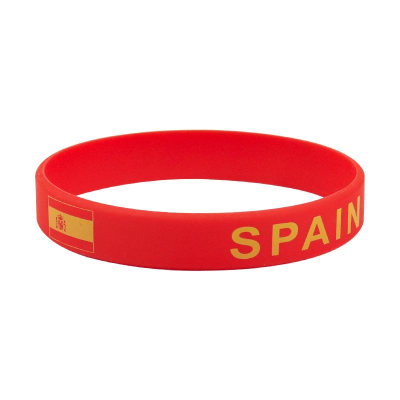 World Cup Silicone Wristband - Football Fan Souvenir испании