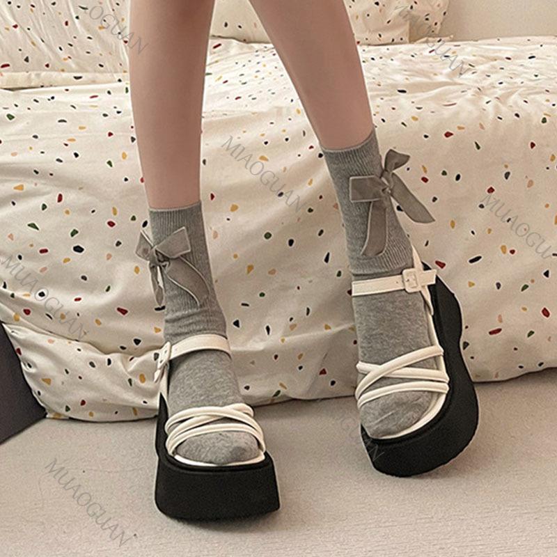 Fashion Roman Sandals Women's 2025 New Summer Thick Bottom Cross Strap Platform Sandal Casual High Heels Solid Heeled Sandals for Women