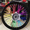 Motos Vélo Jantes Couleur Peau Garnitures Cache-tuyaux, 36/72pcs Protections de Rayons de Roue Enveloppes, Kit de Cache-Jantes Vélo