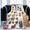 Creature In Stardew Valley Flannel Throw Fashion Blankets Cute Jimino Animals for Bedding Throws Knitted Fashion Blanket Car Warm Breathable