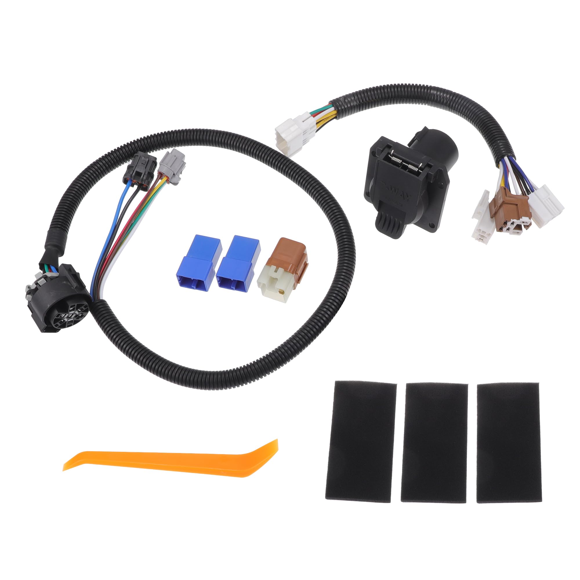 

INFINAUTO Vehicle Trailer Wiring Harness with Relay Harness for Nissan Frontier Black 1 Set 2005-2022, Plastic,