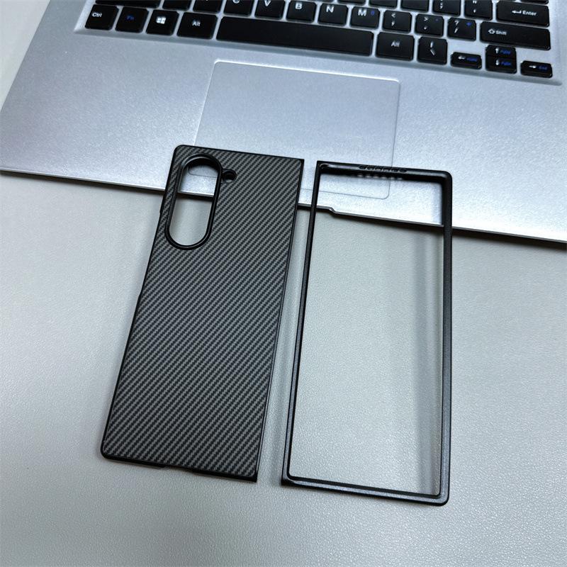 Samsung Z Fold7/6 Magnetische Stoßfeste Handyhülle aus Kohlefaser
