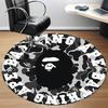 1 τεμ. Bape Camo Στρογγυλό Χαλί Γραφείου Ζώνης, Εσωτερικό Πατάκι Κατάλληλο Για Γραφείο, Κάτω Από Καρέκλες Γραφείου Υπνοδωμάτιο Σαλόνι Διακόσμηση Σπιτιού, Διακόσμηση Δωματίου