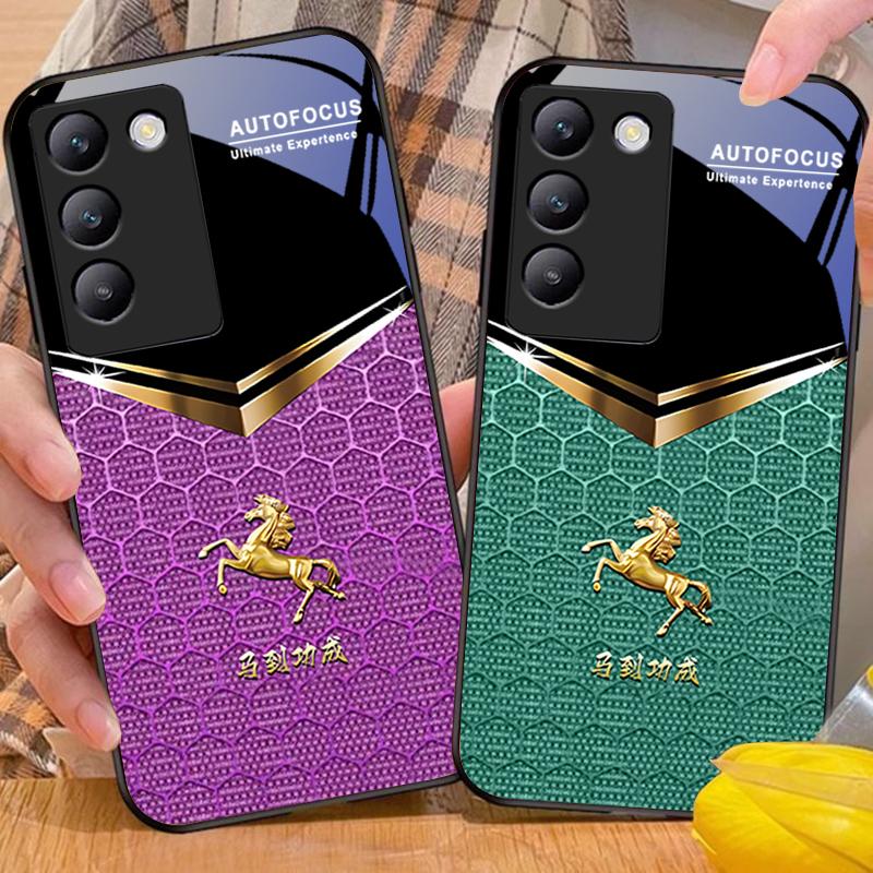 Stup de Albine Cal Pentru Y72 33S 11 03 36 96 Lite 35 16 Iqoo 12 V40 SE 5G 29 40 21 30 X80 Pro Vivo Carcasă de Telefon din Sticlă Călită Neagră