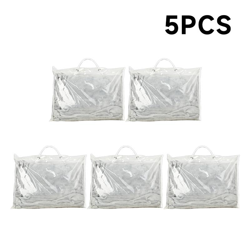 Transparent PVC packaging bags portable bedding blanket packaging pillowcase storage bag