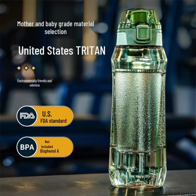 JEKO&JEKO 1000mL Tritan Sports Water Bottle with Handle