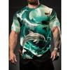 Fashion Funny Animal Graphic Man T Shirt Cats 3D Print Oversize Short Sleeve T-Shirt O-Neck Casual Men