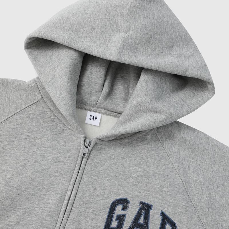 Gap Unisex Retro Logo Fleece Loose Hoodie