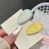 4 Stück Mädchen Haarspangen Anti-Rutsch-Zähne Wassertropfenform Haarspangen für abgebrochenes Haar und Pony Haarspangen Macaron-Farbe Glänzendes Harz Leichte Haaraccessoires