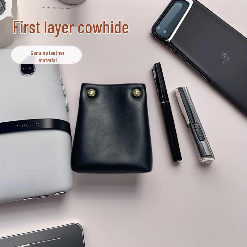 Original 2025 Genuine Leather Bucket Phone Bag - Fashionable, Simple, Exquisite Single Shoulder Crossbody Bag