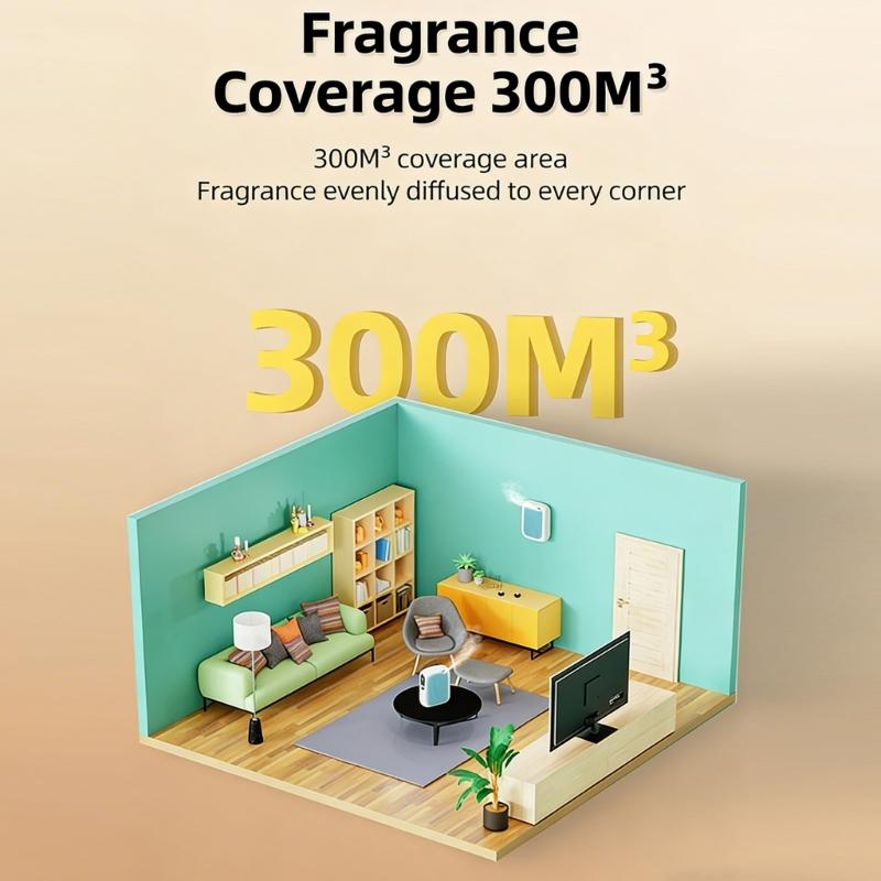 USB Powered Essential Oil Diffuser with Timer 140ml Capacity Wall Mount/Desktop Essential Oil Diffuser for Home Office