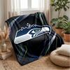 Seattle Seahawks Flannel Fleece Blanket Cozy Warm Throw Blanket For Couch Bed Travel All Season Use