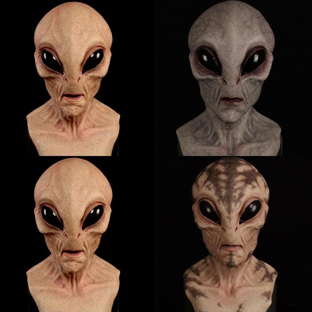 Unique Design Alien Mask For Halloween Full Head Alien Mask With Terrifying Features