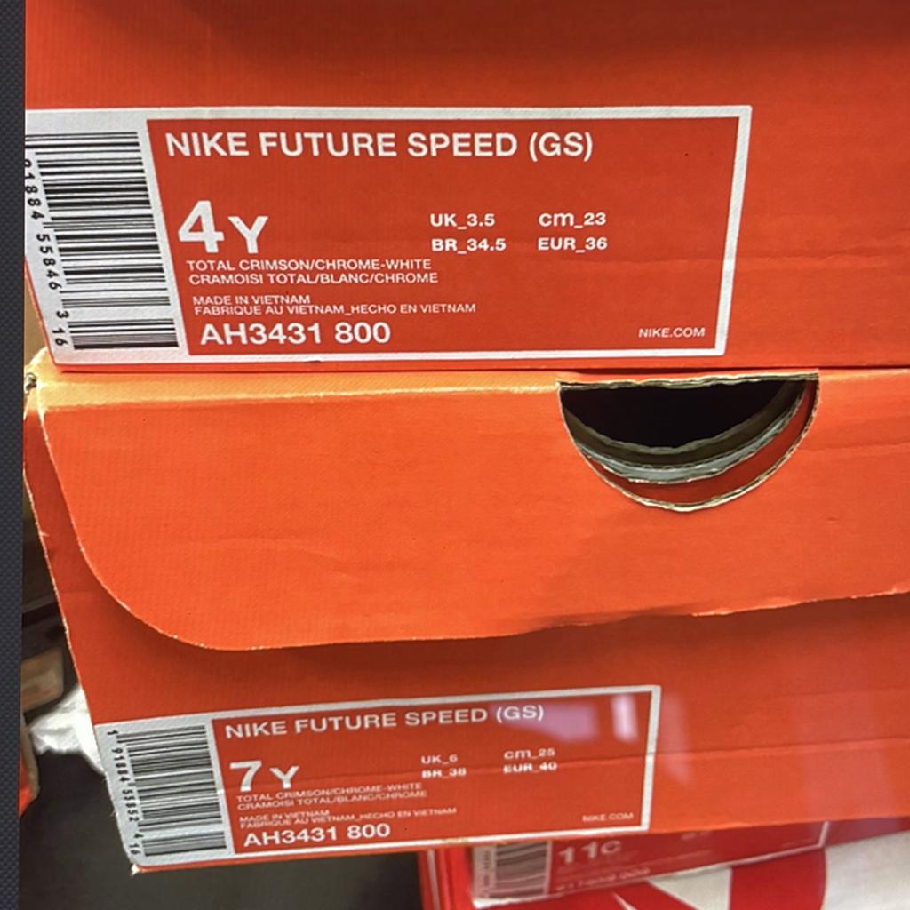 Nike Future Speed GS Total Crimson Kids Sneakers Orange Chrome-White AH3431-800